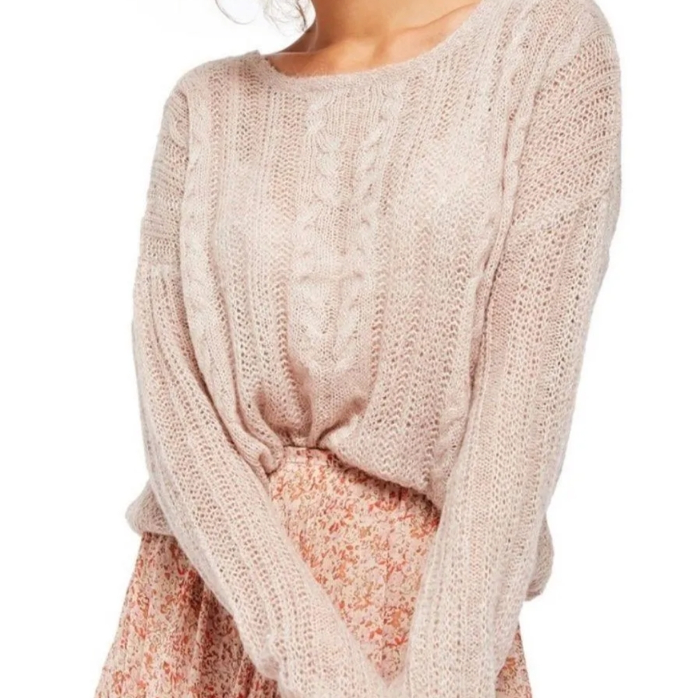 Free people Angel Soft sweater in Frappuccino